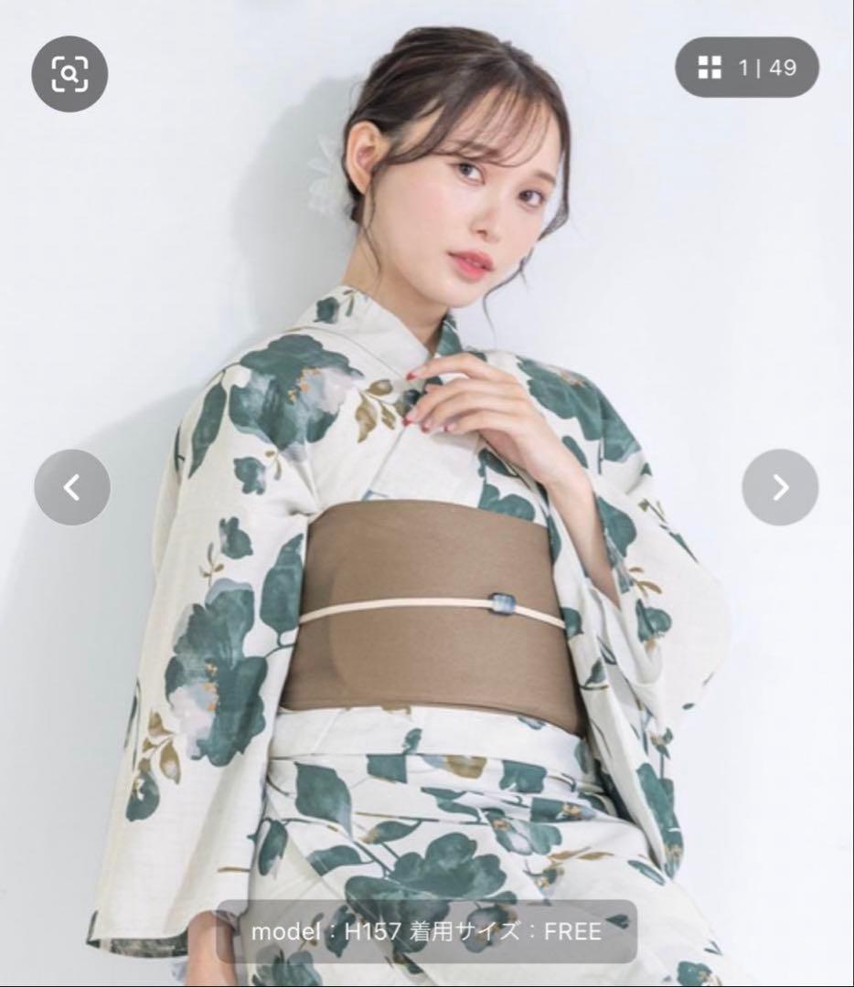 浴衣＋帯　2点セット　新品・未使用品