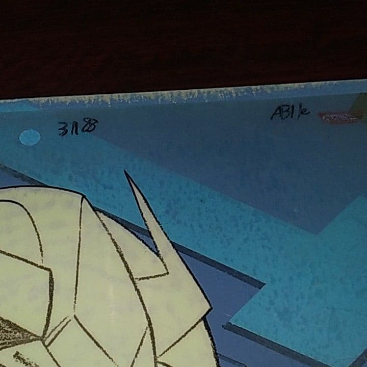 機動戦士ガンダム　シャア・アズナブル　セル画　背景付き