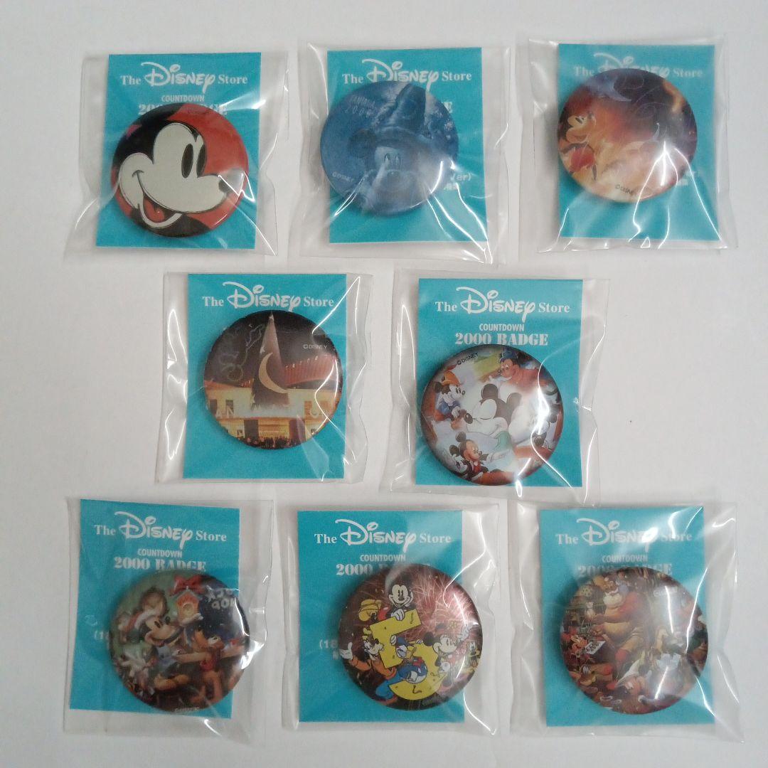ディズニーストア　2000　カウントダウン　缶バッジ　缶バッジ用台紙