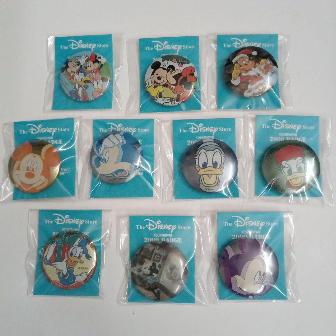 ディズニーストア　2000　カウントダウン　缶バッジ　缶バッジ用台紙