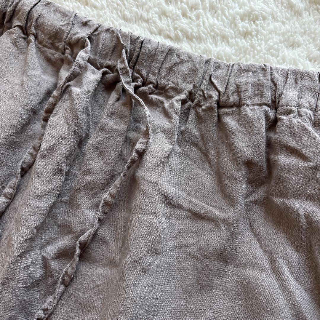 美品　中川政七商店　麻のサルエルパンツ　日本製