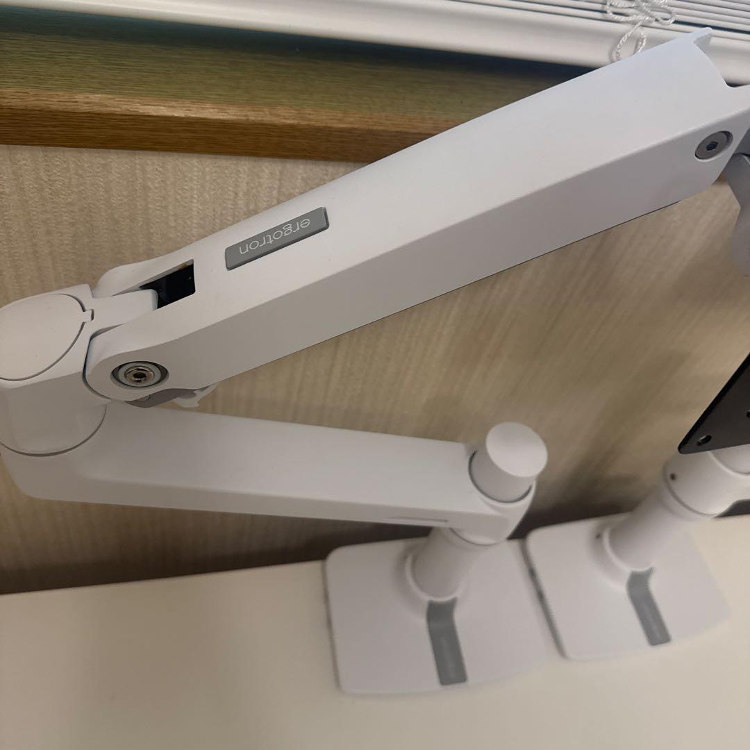 美品ERGOTRON エルゴトロン LXモニターアーム ホワイト/白 2つセット