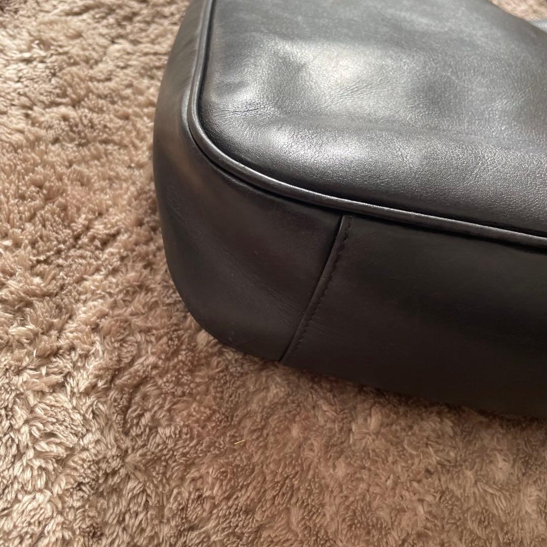 GUCCI グッチ バンブー ハンドバッグ 本革 レザー 黒 ブラック