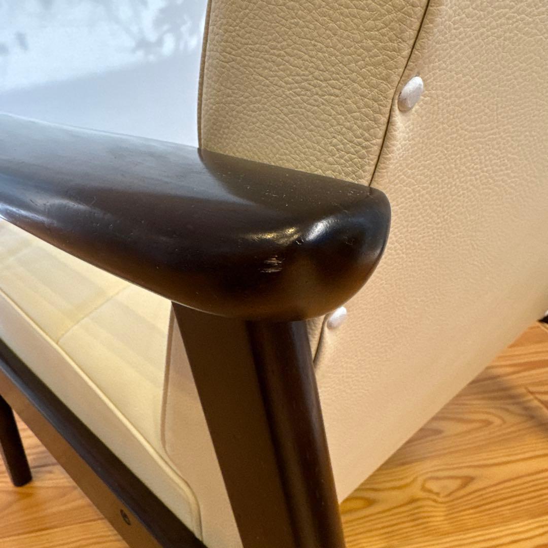 カリモク60 Kチェア1シーター ホワイト