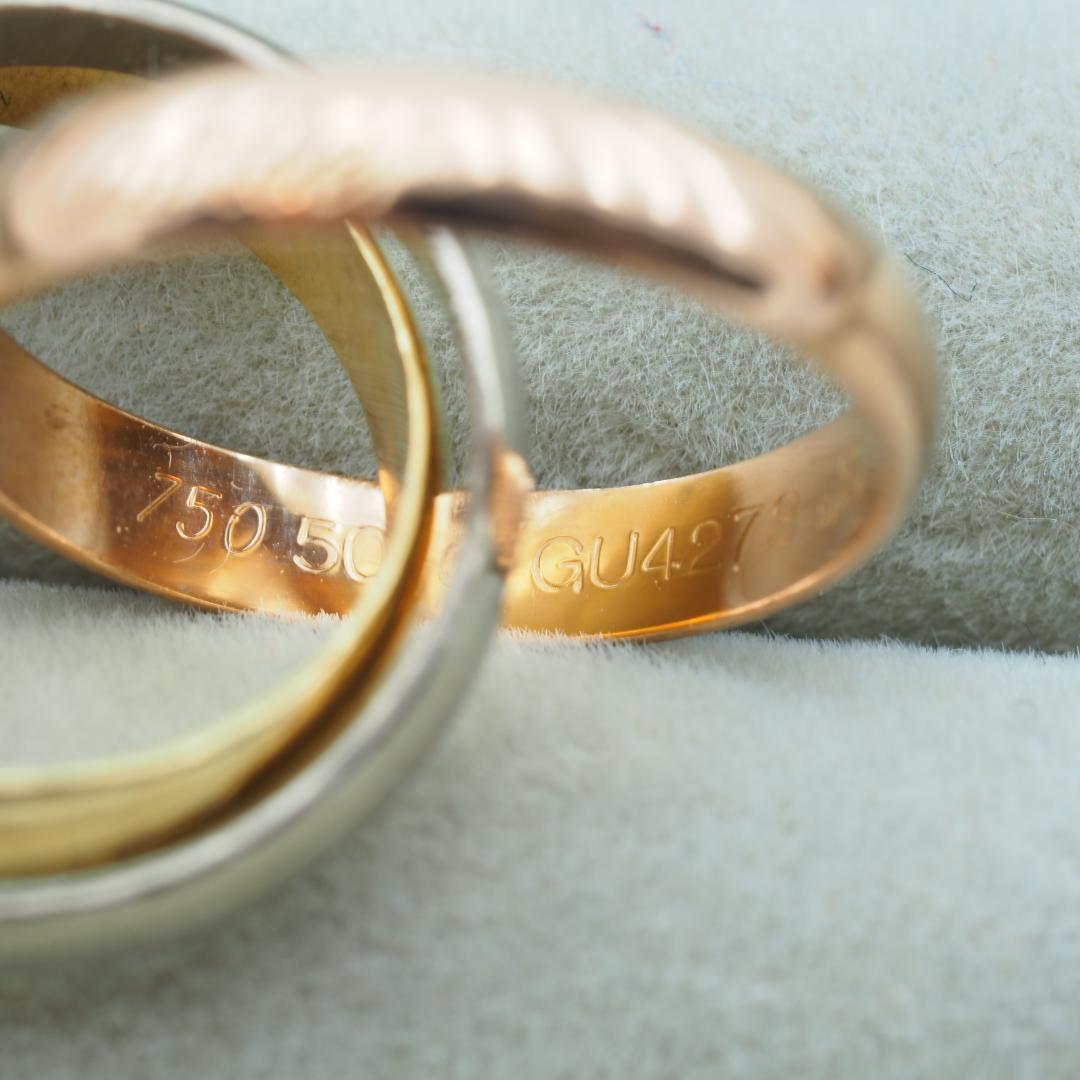 カルティエ リング トリニティ クラシック MM スリーカラー 50号 K18