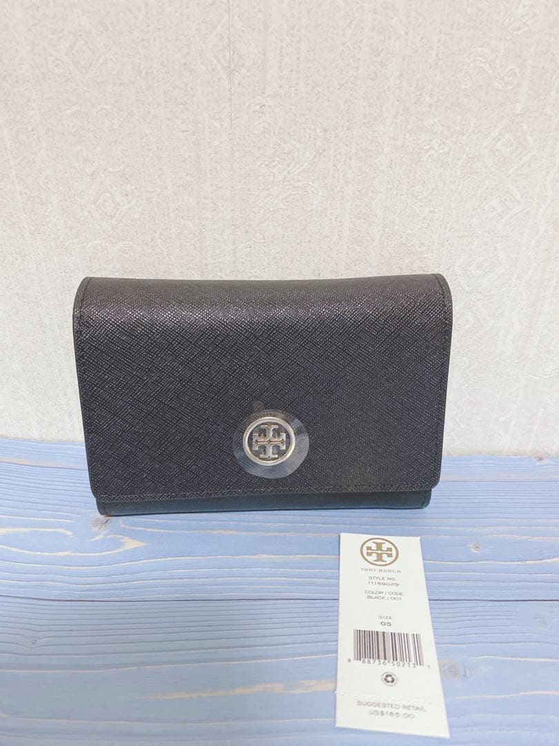 〔9924 〕Tory Burch ブラック 折り財布