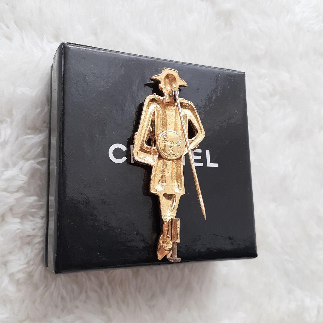 ⭐CHANEL⭐　シャネル　マドモアゼル　ピンブローチ　ゴールド　アクセサリー