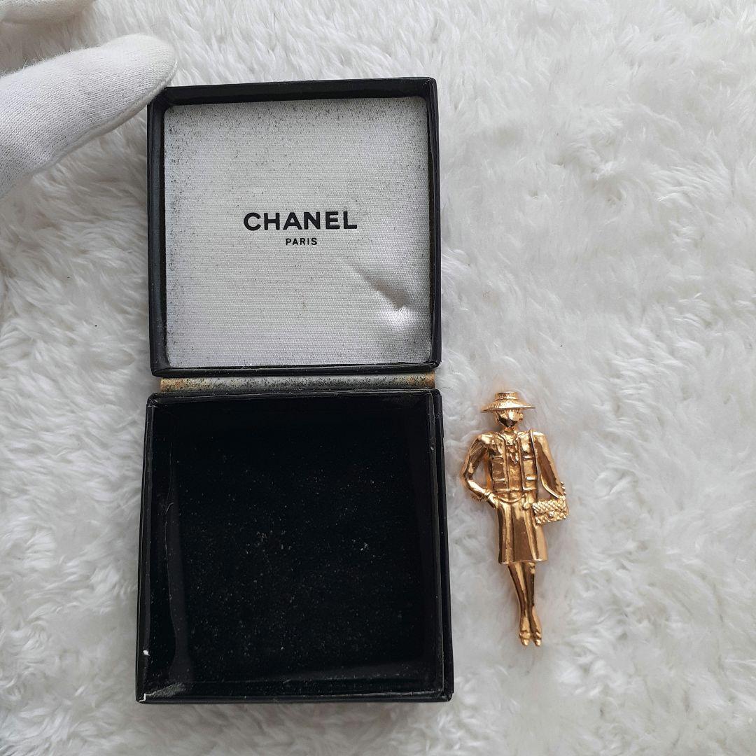 ⭐CHANEL⭐　シャネル　マドモアゼル　ピンブローチ　ゴールド　アクセサリー