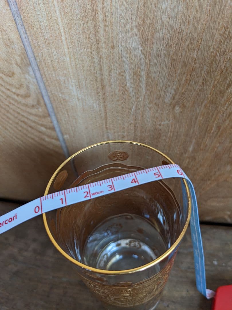 純金 ベネティアングラス　ベネチアングラス　硝子　タンブラー　S7