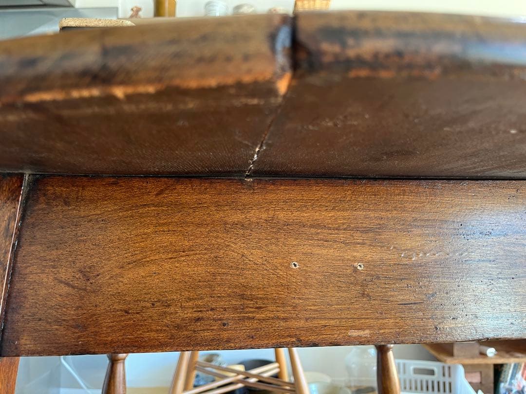 ラウンドテーブル　ろくろ脚　円卓　ヴィンテージ　アンティーク