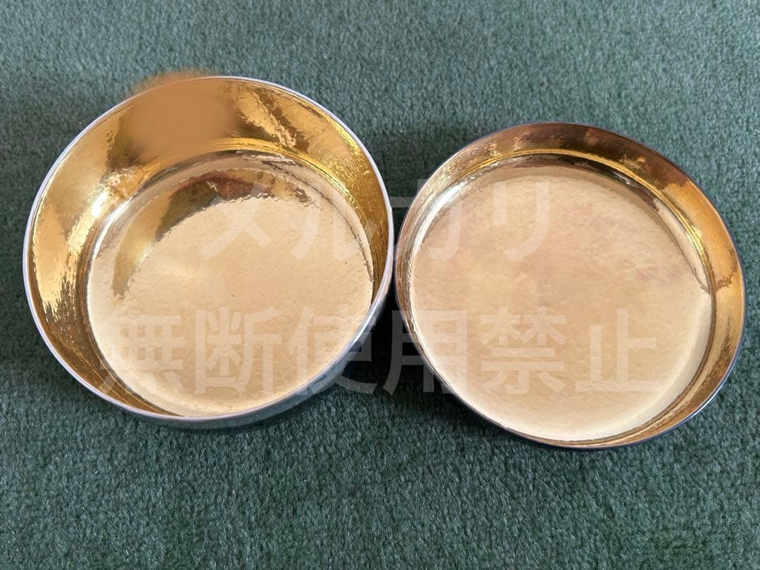 純銀製 いぶし 香合 菓子器 小物入れに