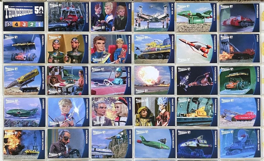 【日本未発売】サンダーバード　50周年記念　トレーディング カード　全種類未開封