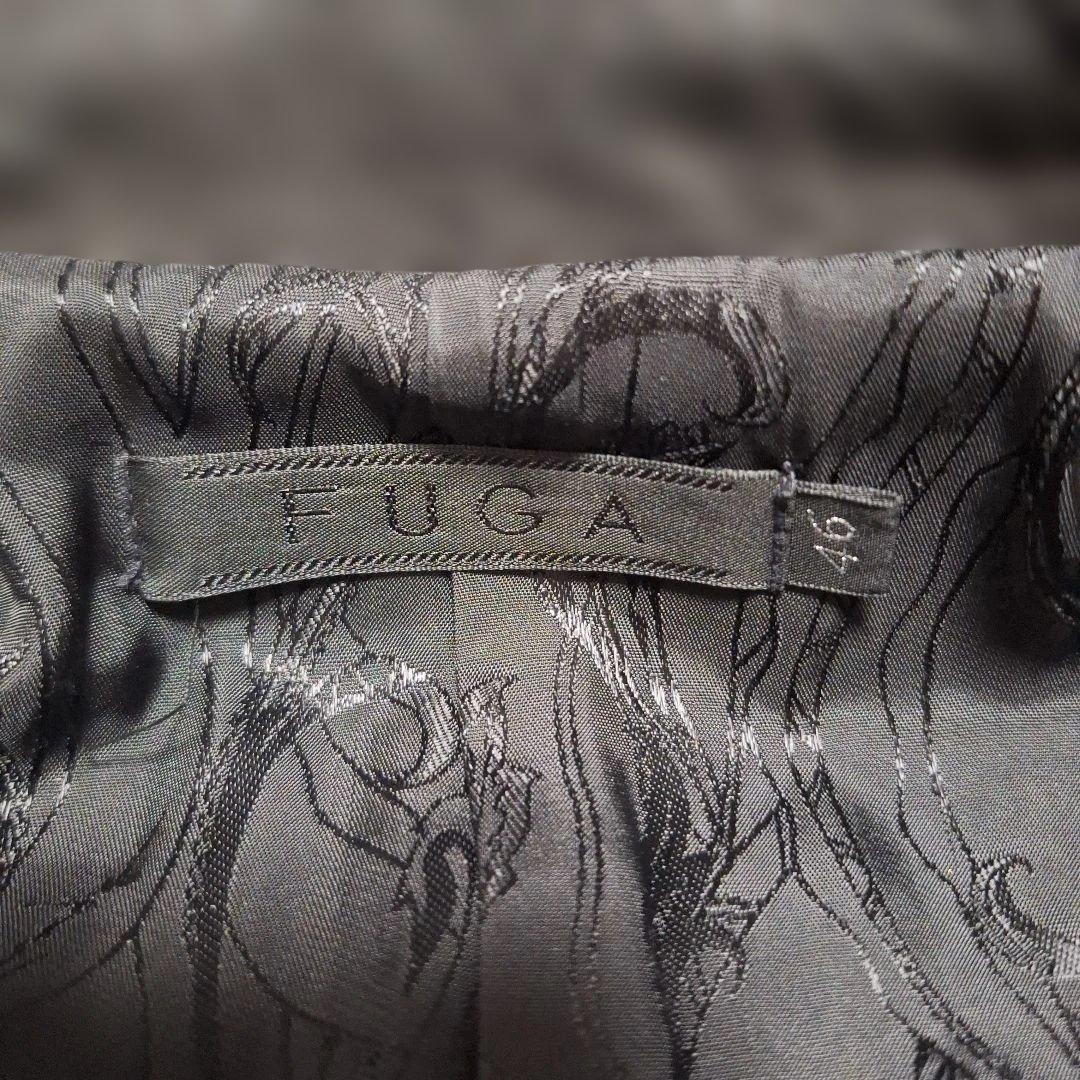 FUGA 　ゴートレザー　 シングルライダース 黒　サイズ46