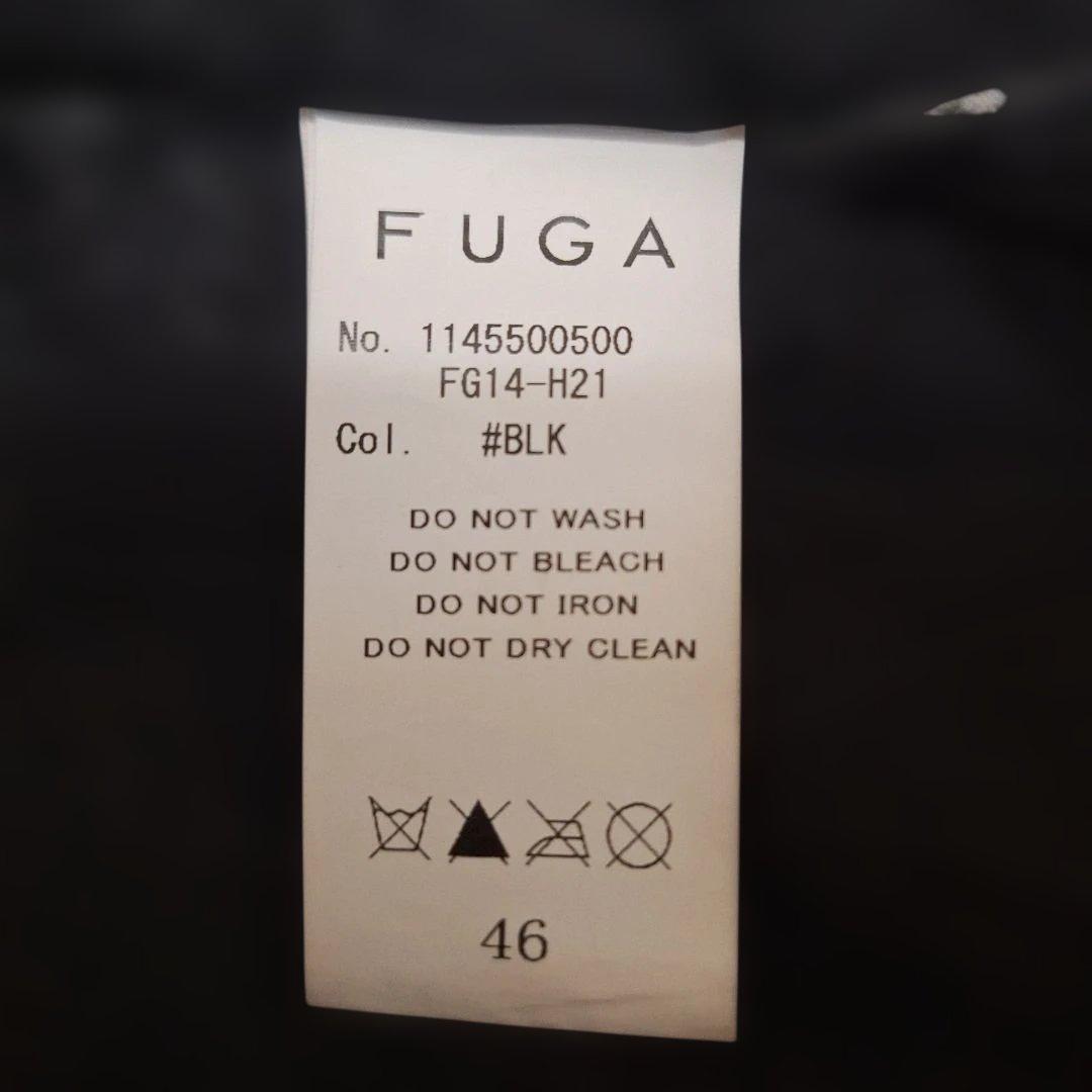 FUGA 　ゴートレザー　 シングルライダース 黒　サイズ46