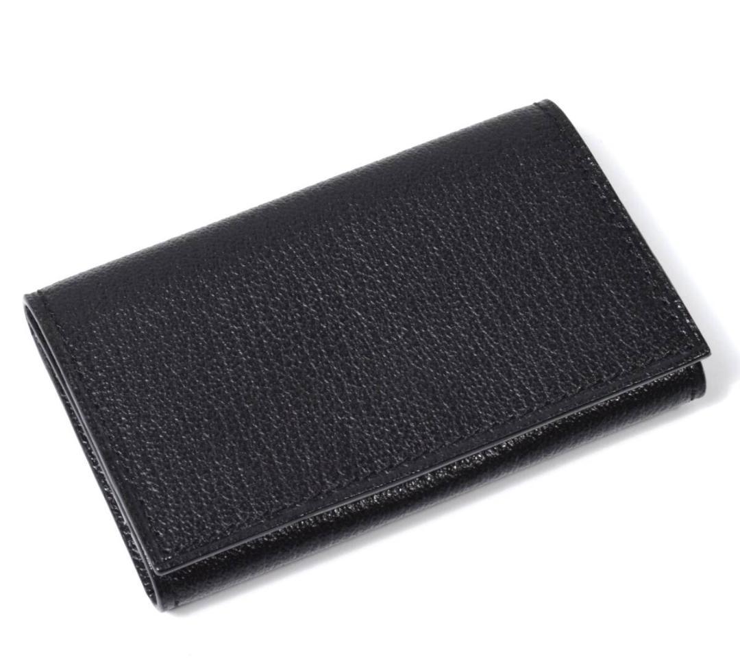 未使用 ラルコバレーノ 山羊革 レザーキーケース 5連 ブラック イタリア製