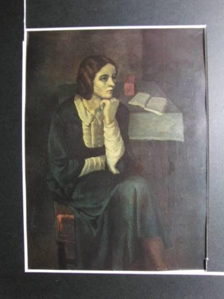 内田巌、テレーズの像、希少画集画、新品額装付、状態良好