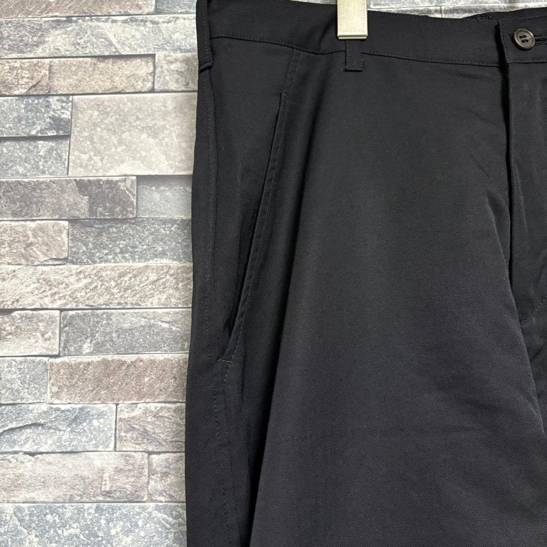 【sulvam】ウールギャバジン サルエルボンテージパンツ ブラック/M