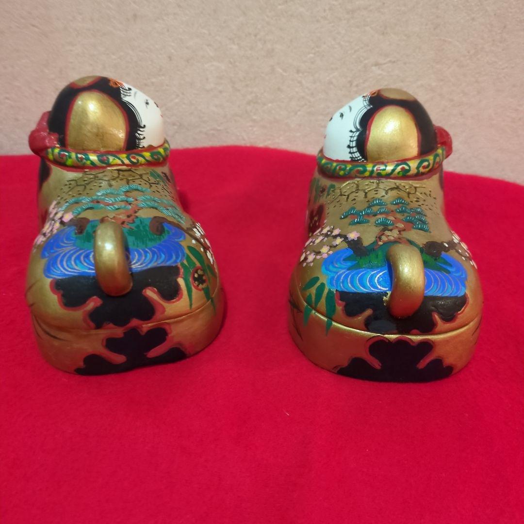 犬筥　手描き　雛人形用　雛道具