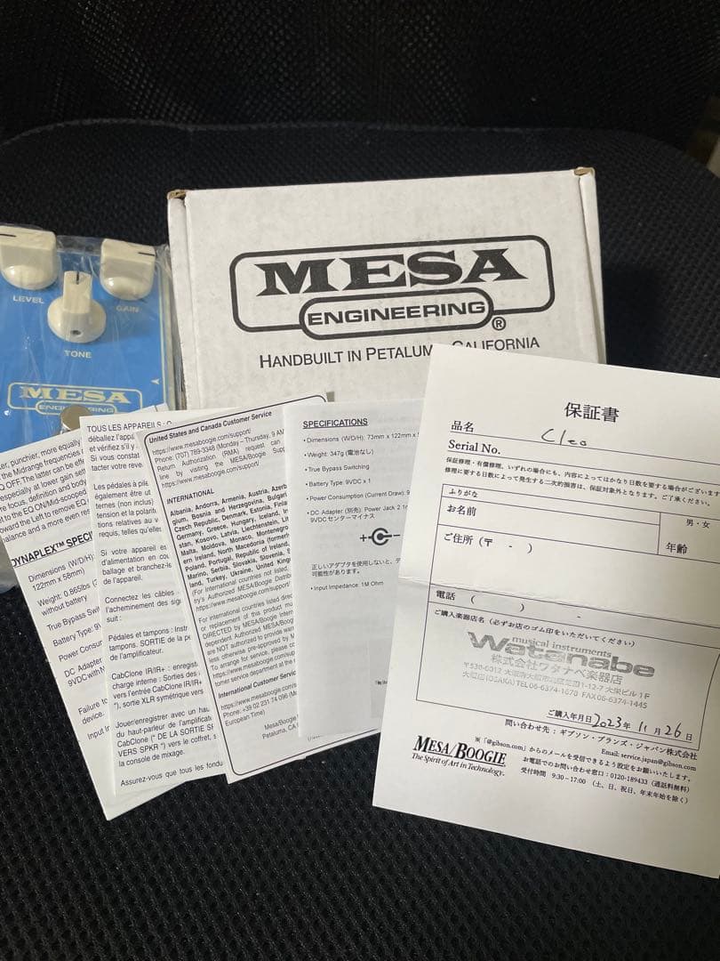 MESA ENGINEERING CLEO ギターエフェクター