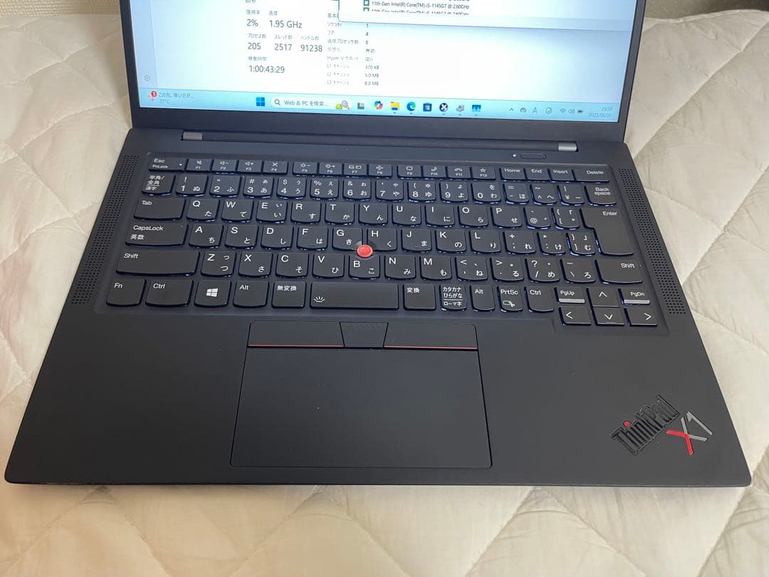 2022年式/美品/バッテリー優良/Lenovo X1 Gen 9 第11世代