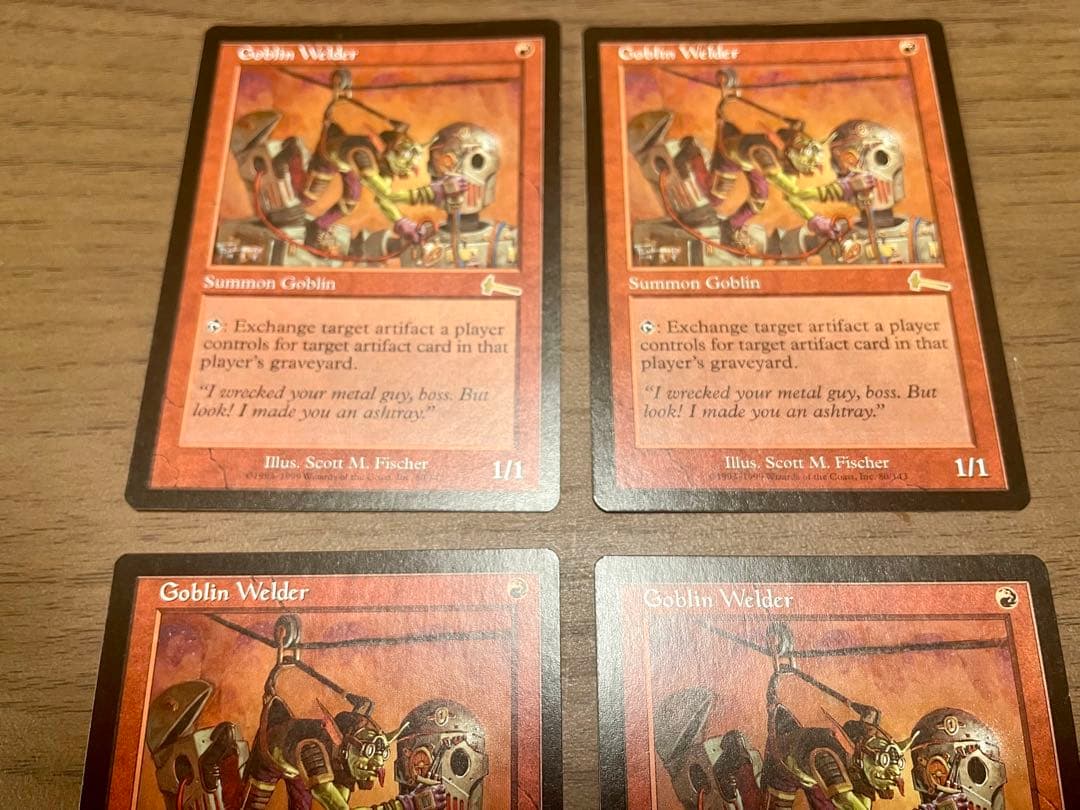 MTG ゴブリンの溶接工 Goblin Welder 英語版　4枚セット