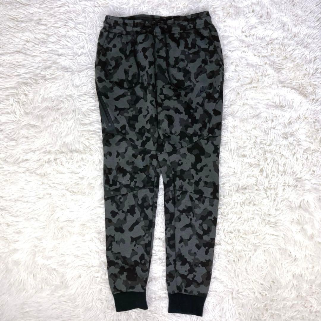 ✨ナイキ テックフリース セットアップ ジャージ グレー カモフラ 迷彩 M