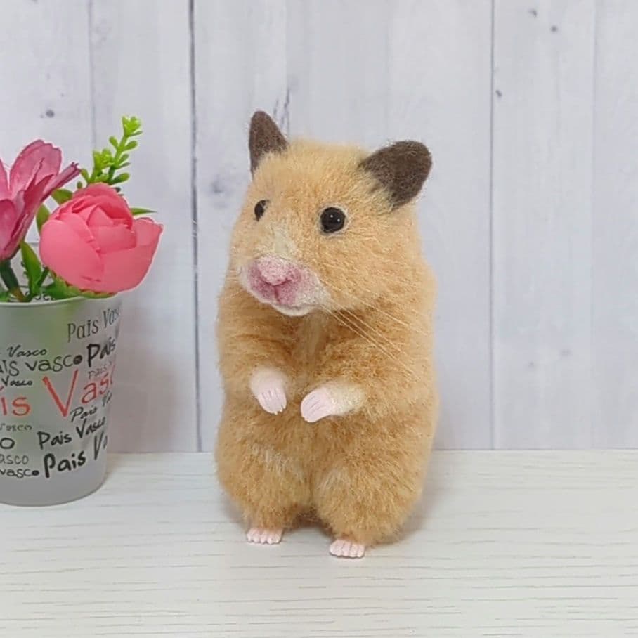 378 くるみ ハムスター 羊毛フェルト