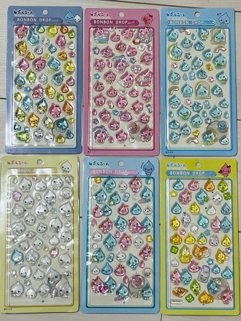 しずくちゃんBONBON DROP シール 6シートセット