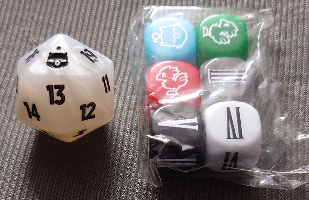 mtg 非売品 稀少 2個セット モーグリ ビッグダイス 大戦祭 ffダイス