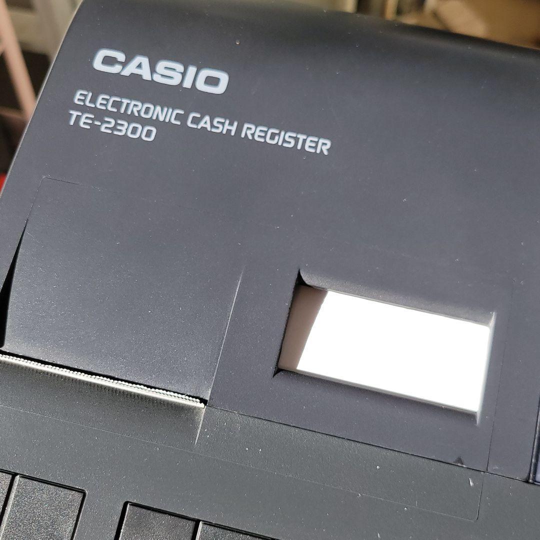 CASIO 電子レジスター TE-2300 2シートサーマルプリンター搭載