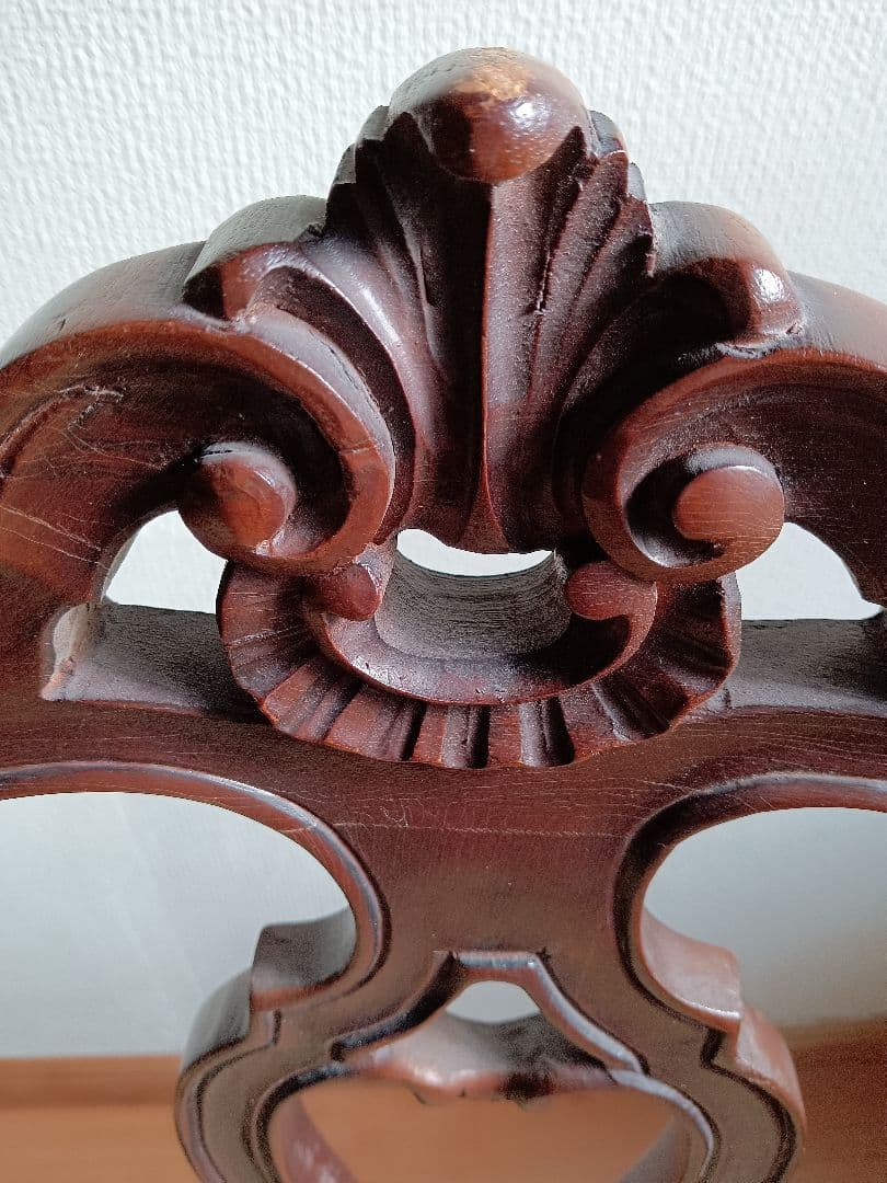 椅子２脚セット　ヴィクトリア時代のロココ・リバイバル• 麻布張りスプリング椅子