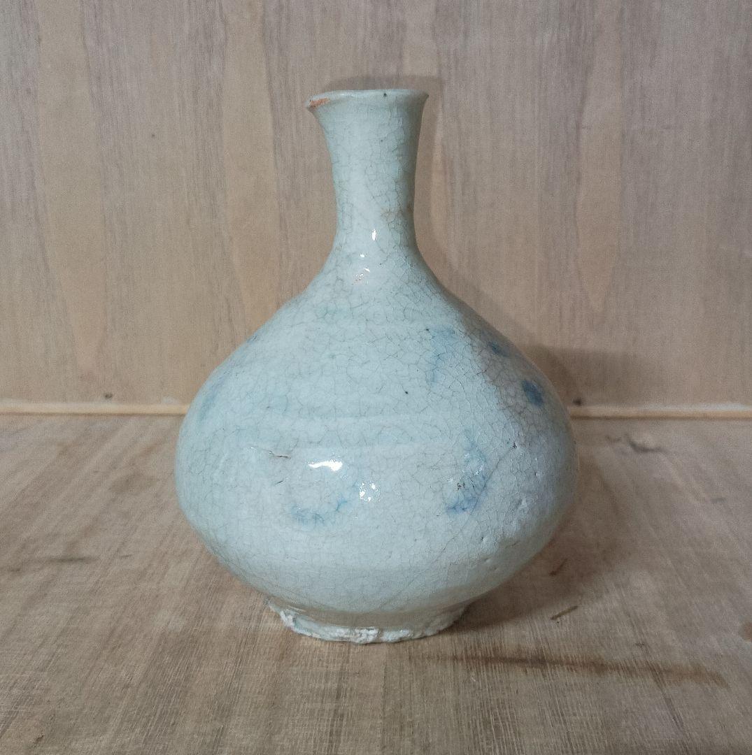 ■□■白磁染付瓶■□■李朝時代後期■□■18世紀〜19世紀■□■鑑定済■□■