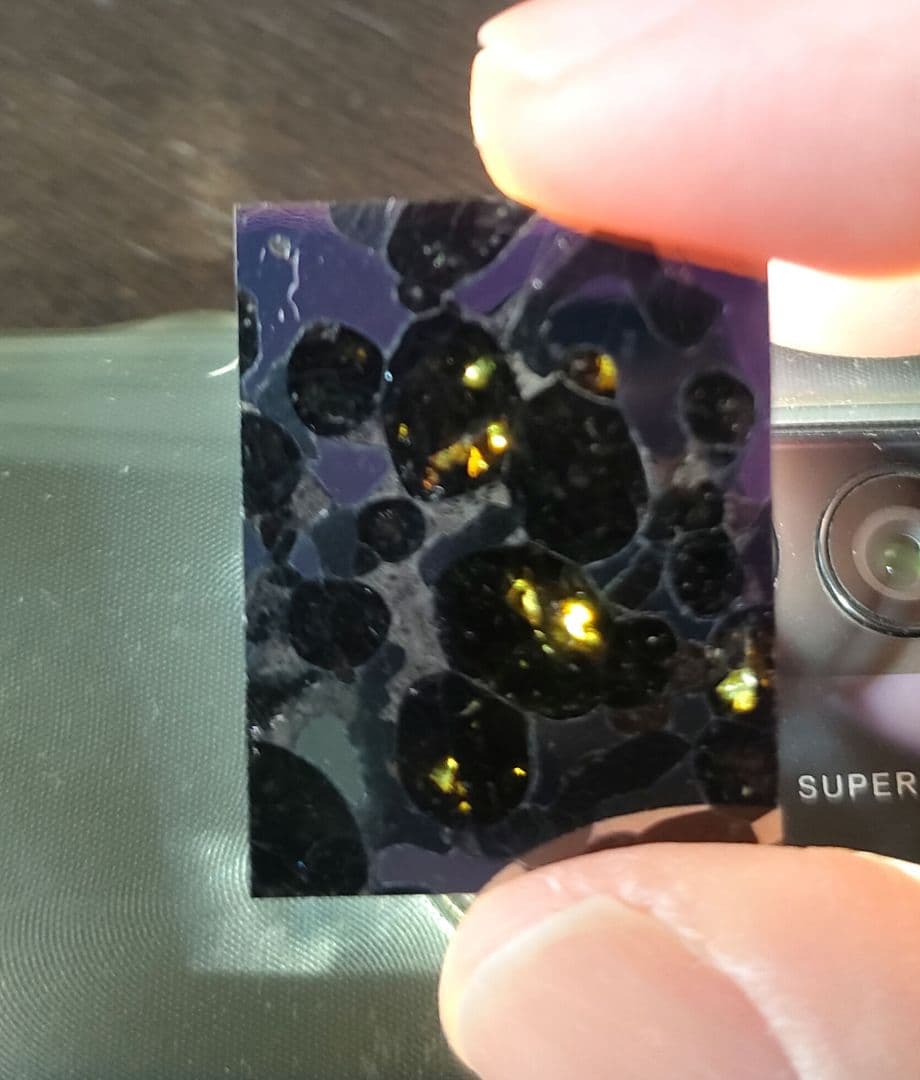 セリコ隕石 パラサイト隕石 スライス 標本