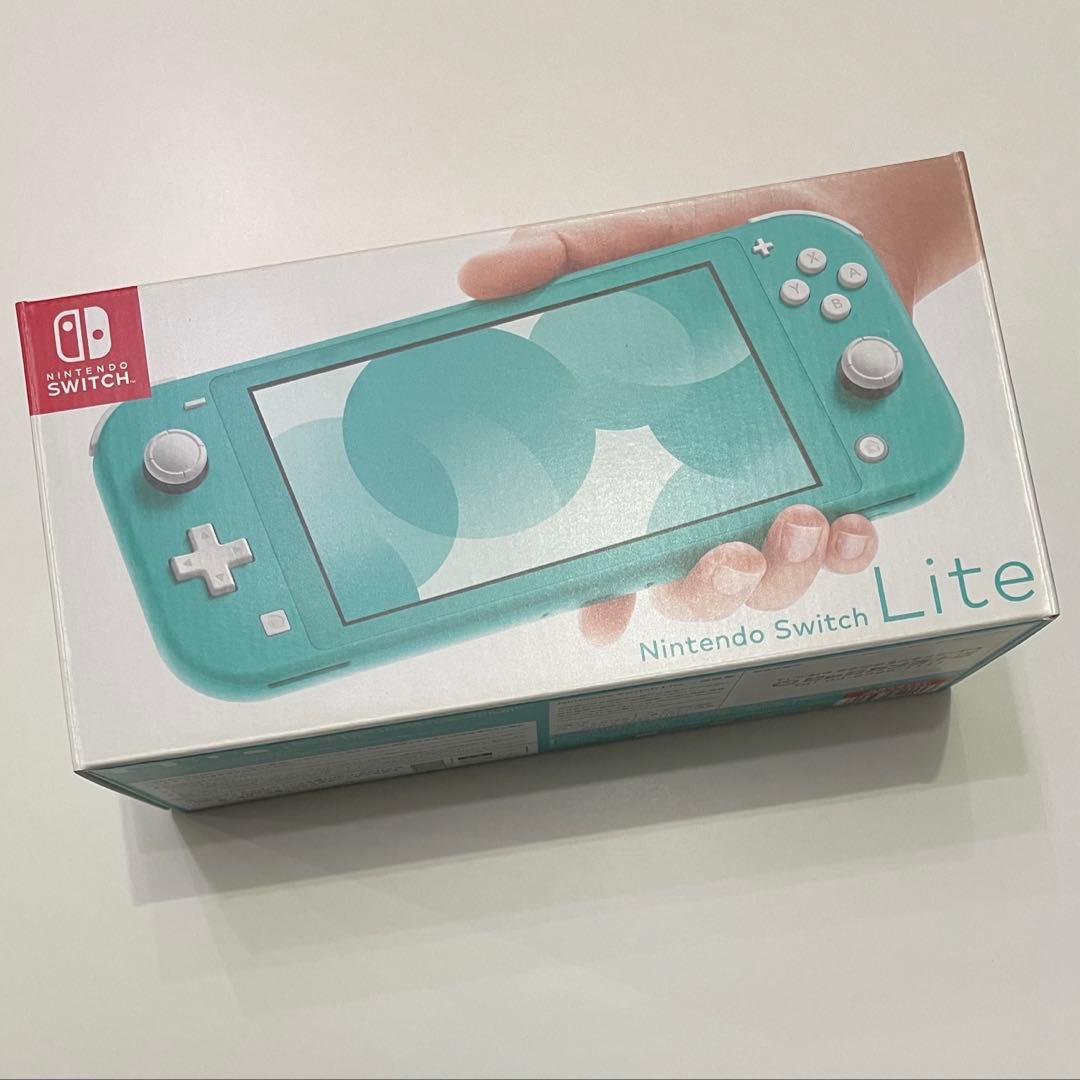 未使用に近い❤︎Nintendo Switch Liteターコイズ 本体 充電器◎
