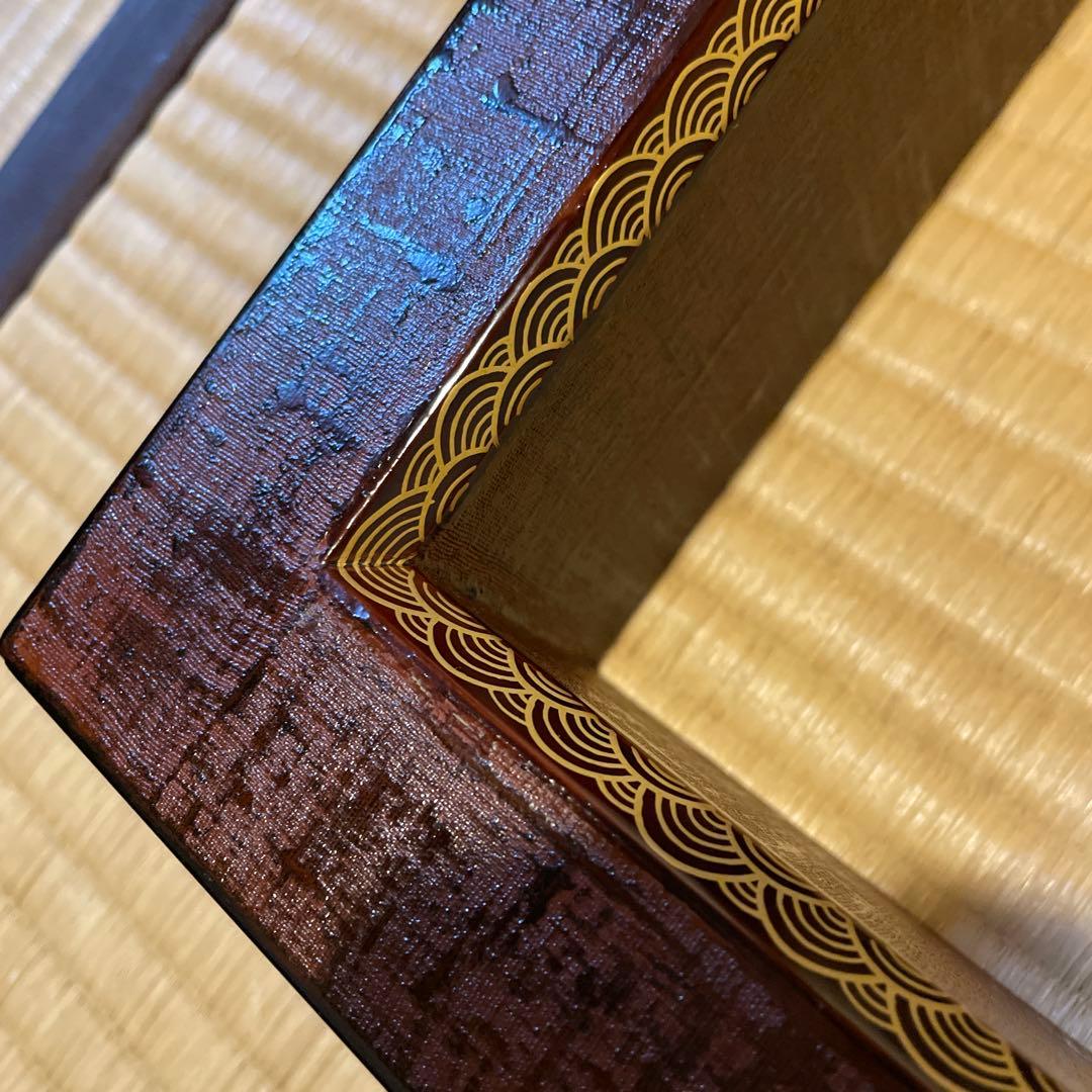 「京塗師」の名工【鈴木 光入】(作)の『炉縁』でございます。　茶道具