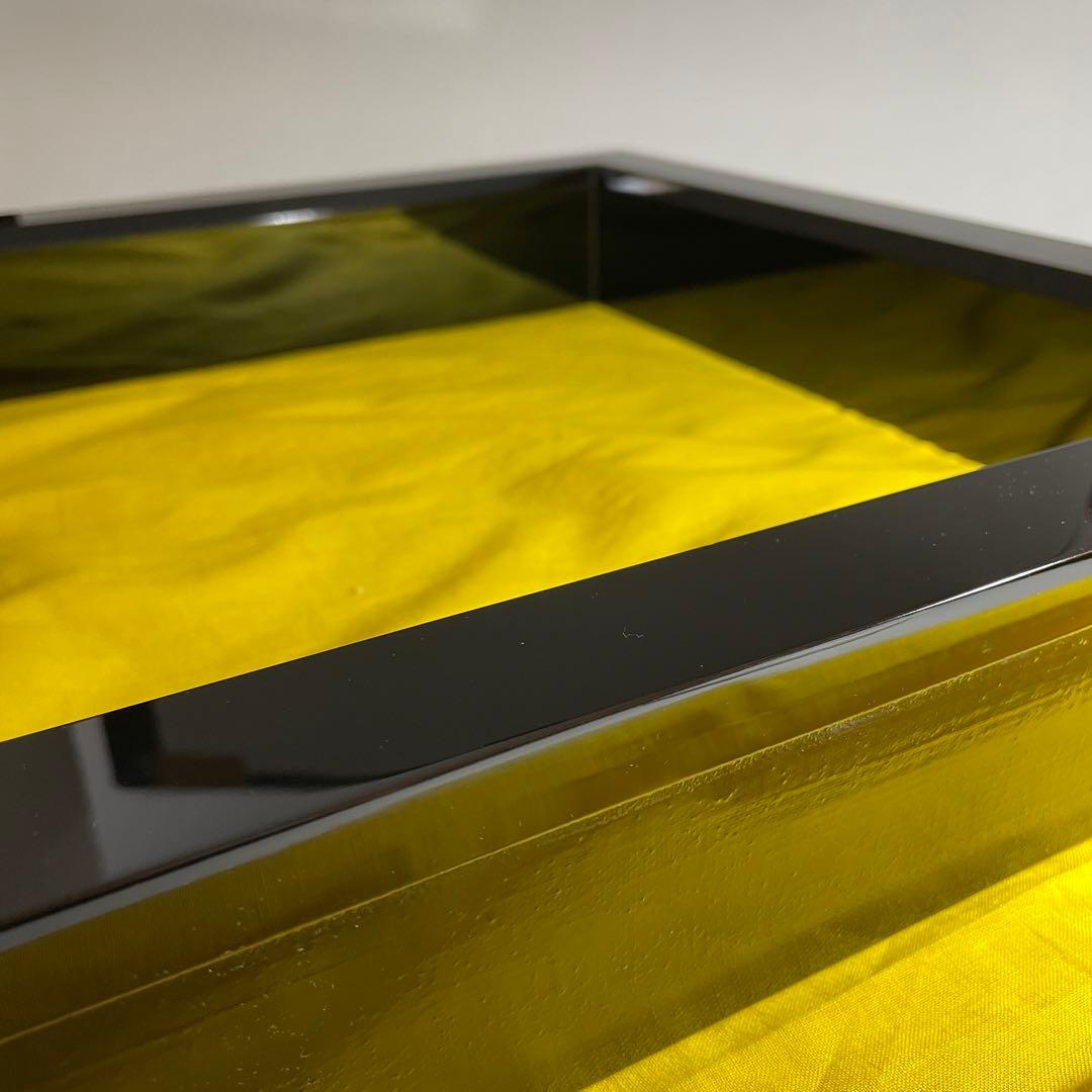 ◆ 炉縁 輪島塗 名塗師 【茶平一斎】作 共箱 茶道具◆