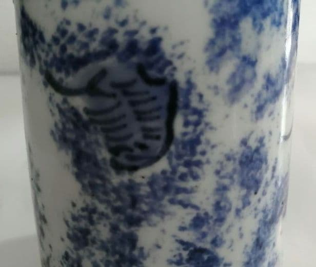 古伊万里　吹墨筆筒