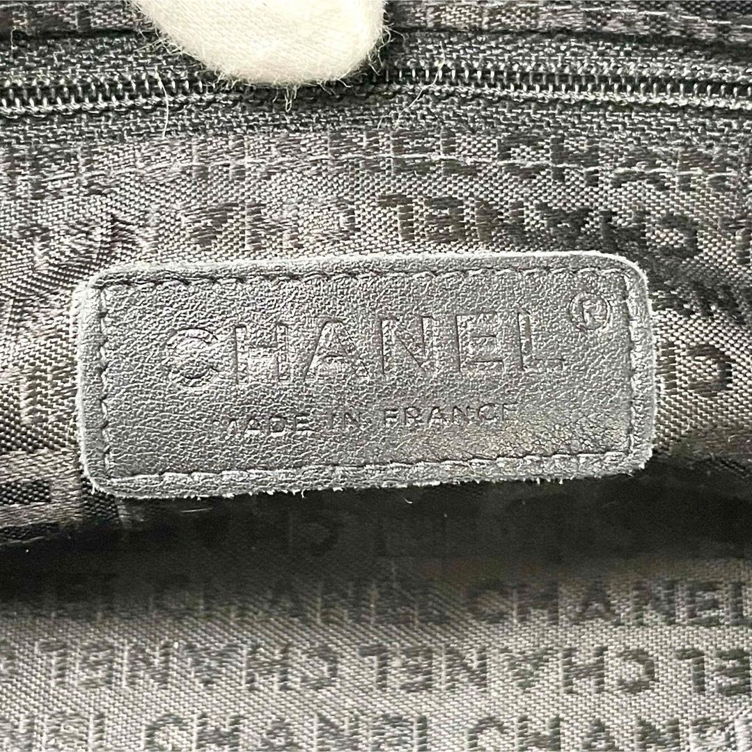 sigeta19シャネル　キャビアスキン　チョコバー　ハンド　ミニボストン