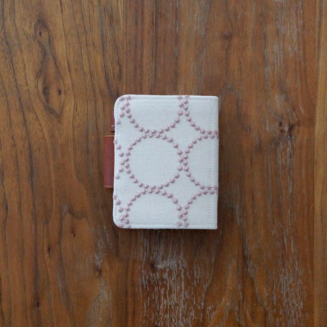 ミナペルホネン　タンバリンdopピンク　ミニ5システム手帳