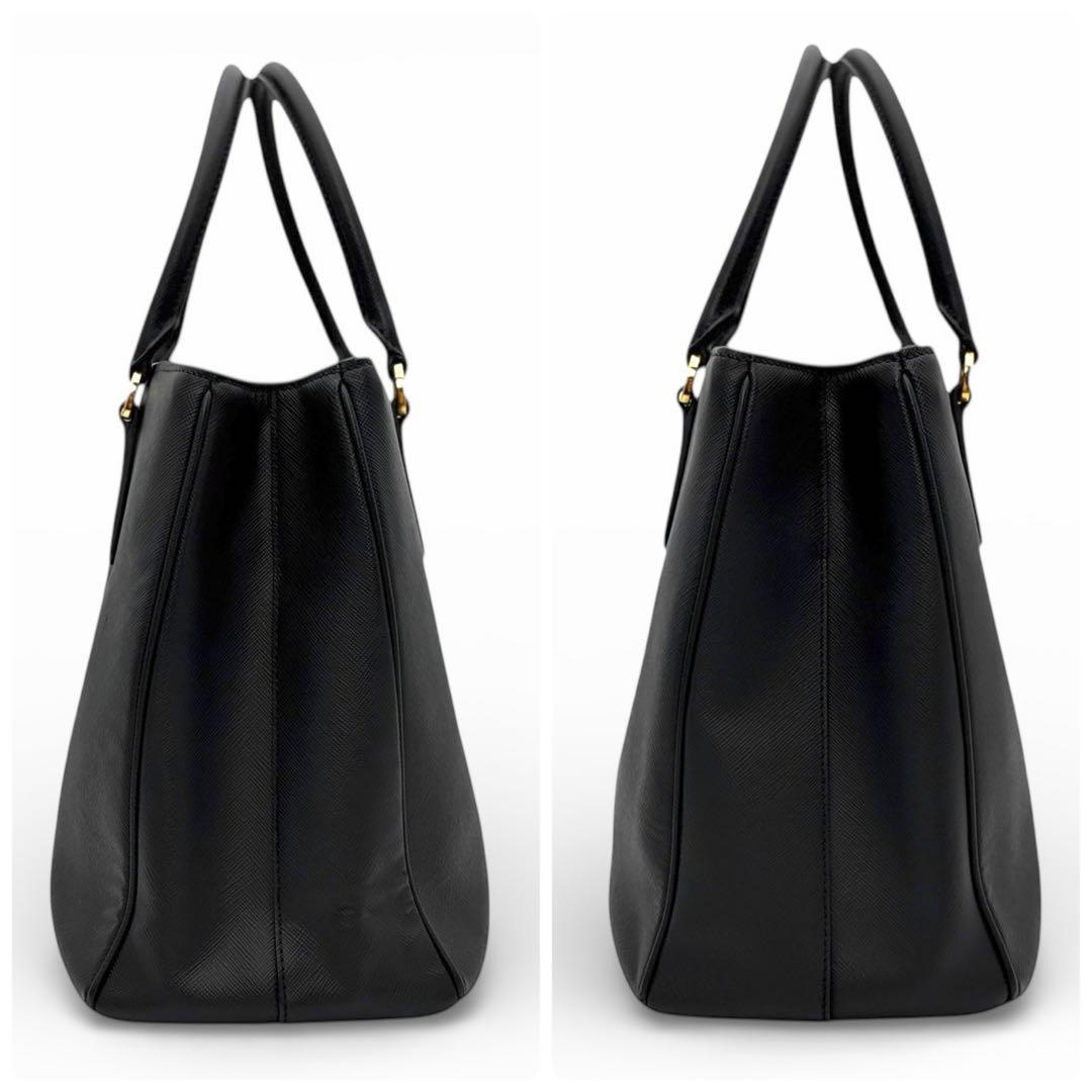 PRADA プラダ サフィアーノ ガレリア ２WAY ハンドバッグ ブラック