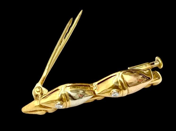 BVLGARI ブルガリ ブローチ K18 ダイヤモンド