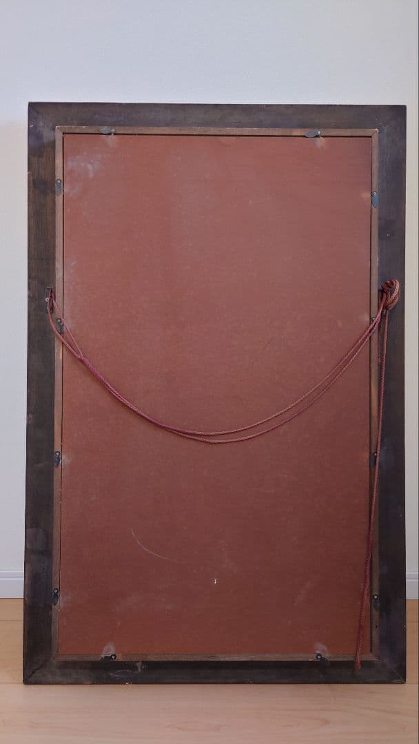 【中古品】マネ「笛を吹く少年」　油彩　複製画額　豪華額装