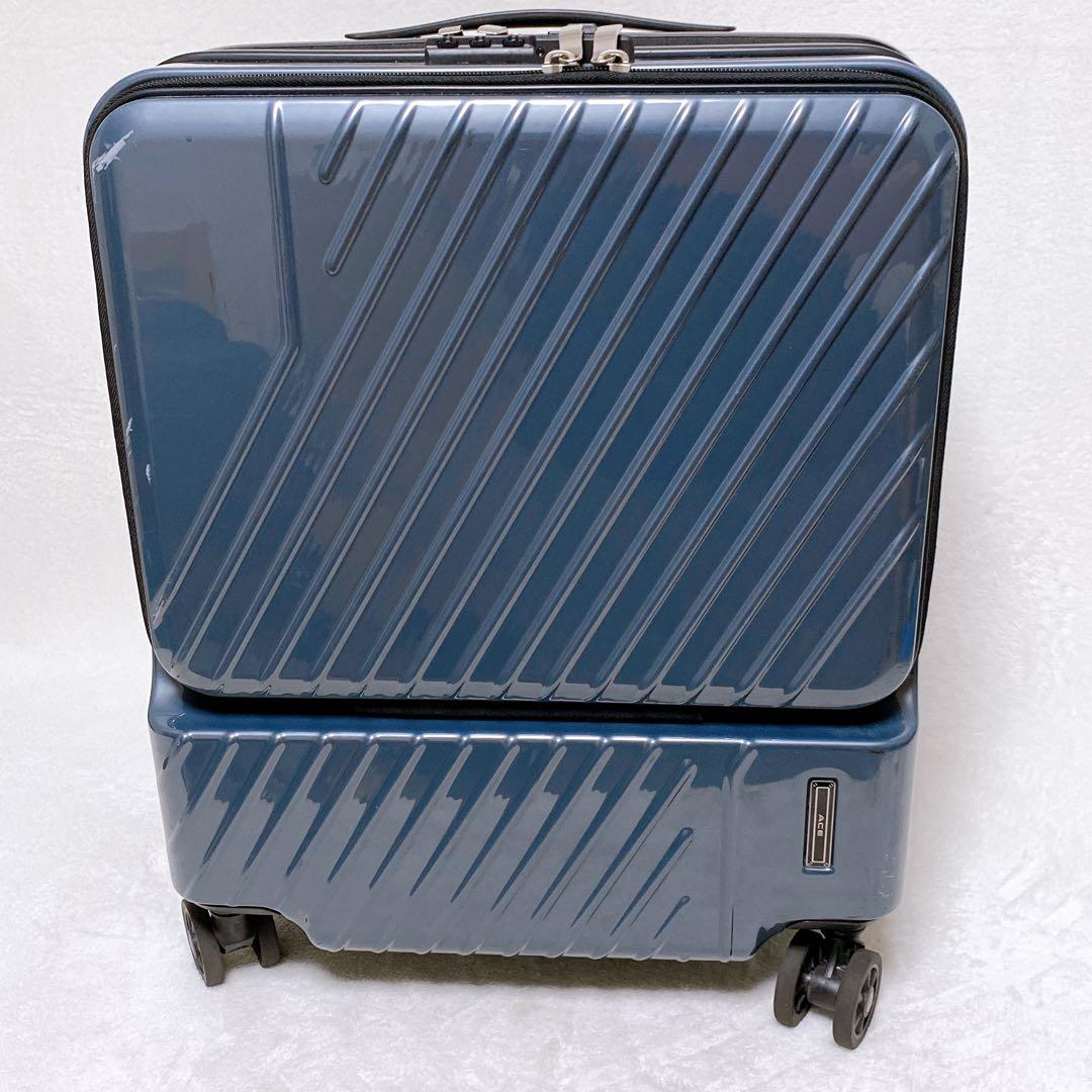 ace.エース　スーツケース　SS　ネイビー　機内持込　フロントオープン　38L