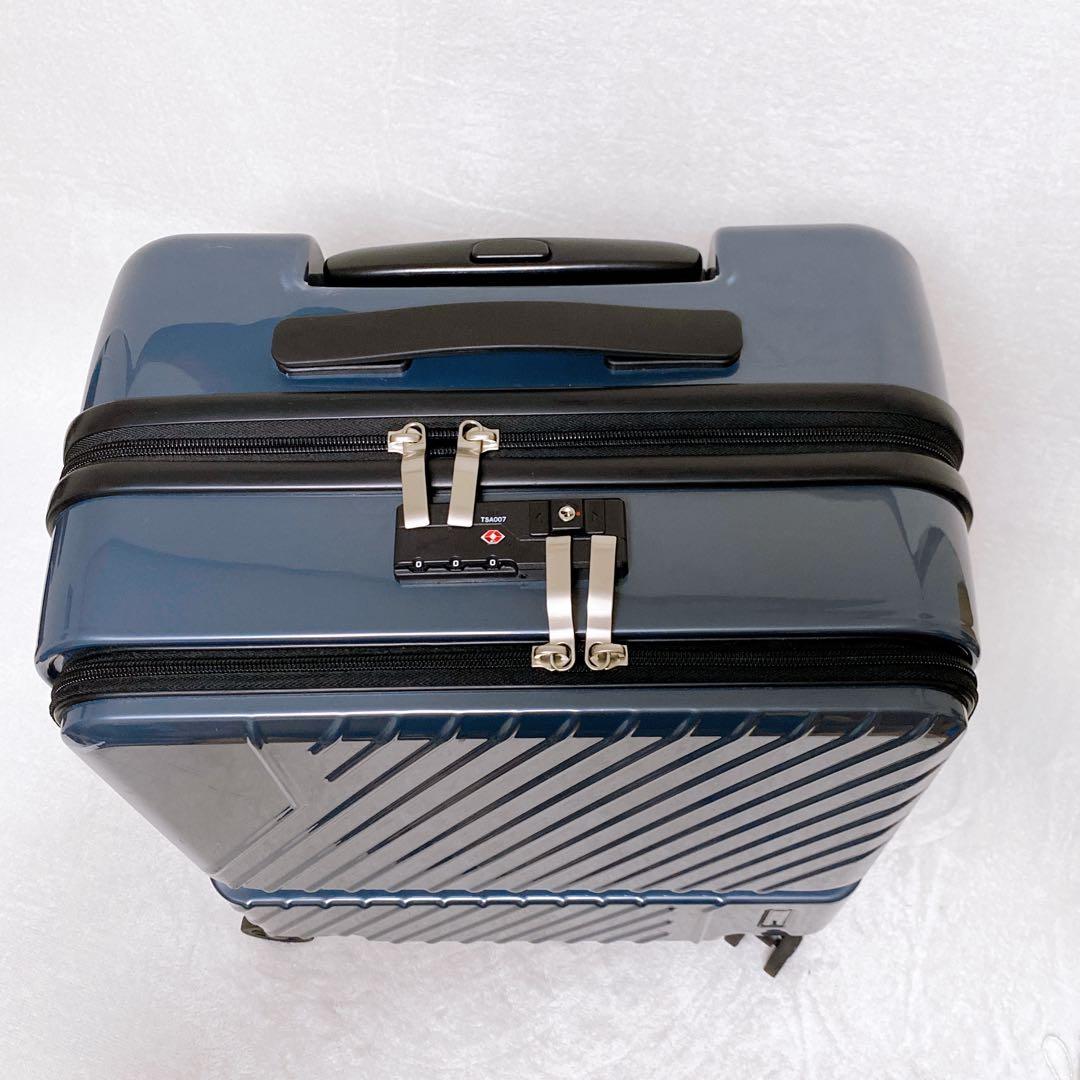 ace.エース　スーツケース　SS　ネイビー　機内持込　フロントオープン　38L