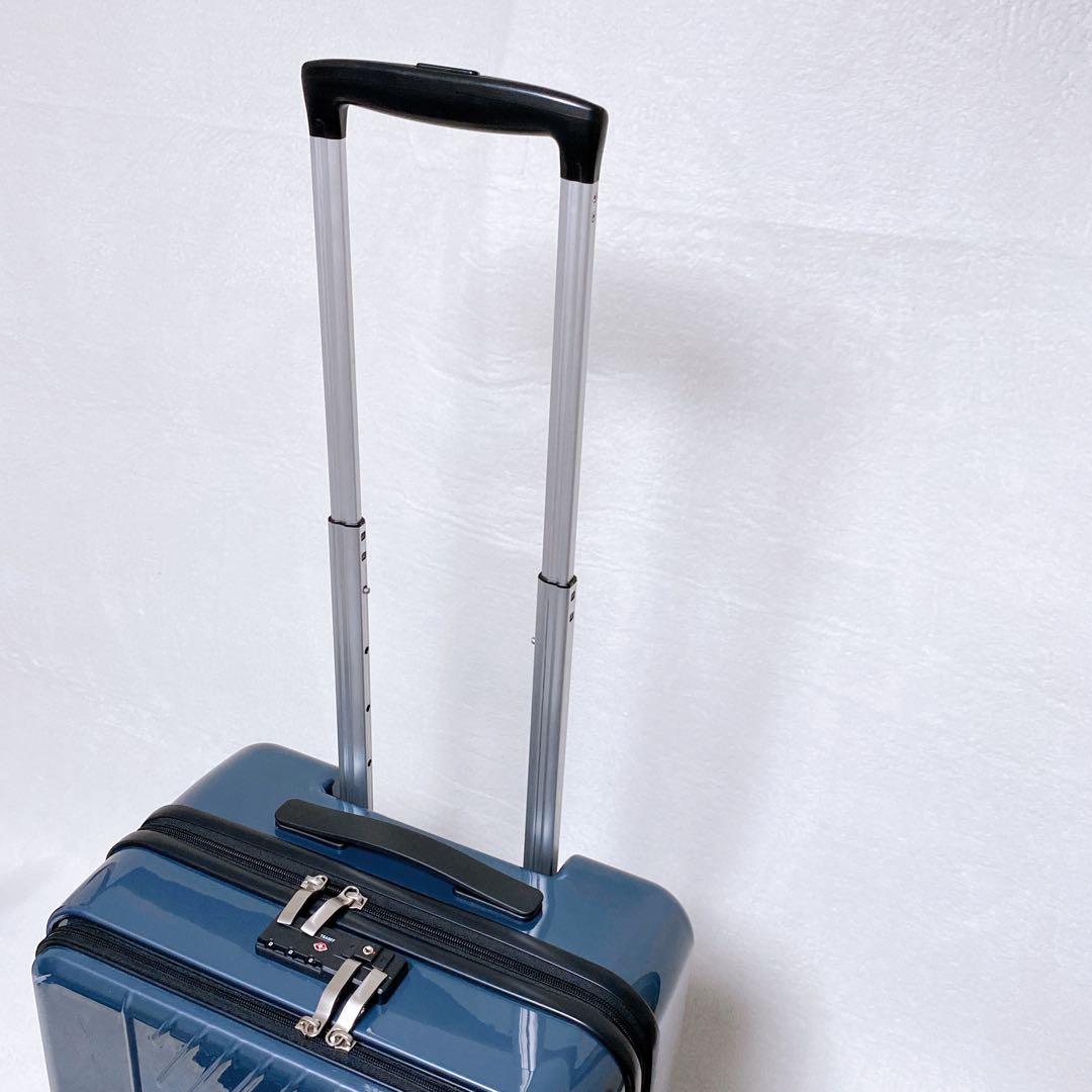 ace.エース　スーツケース　SS　ネイビー　機内持込　フロントオープン　38L