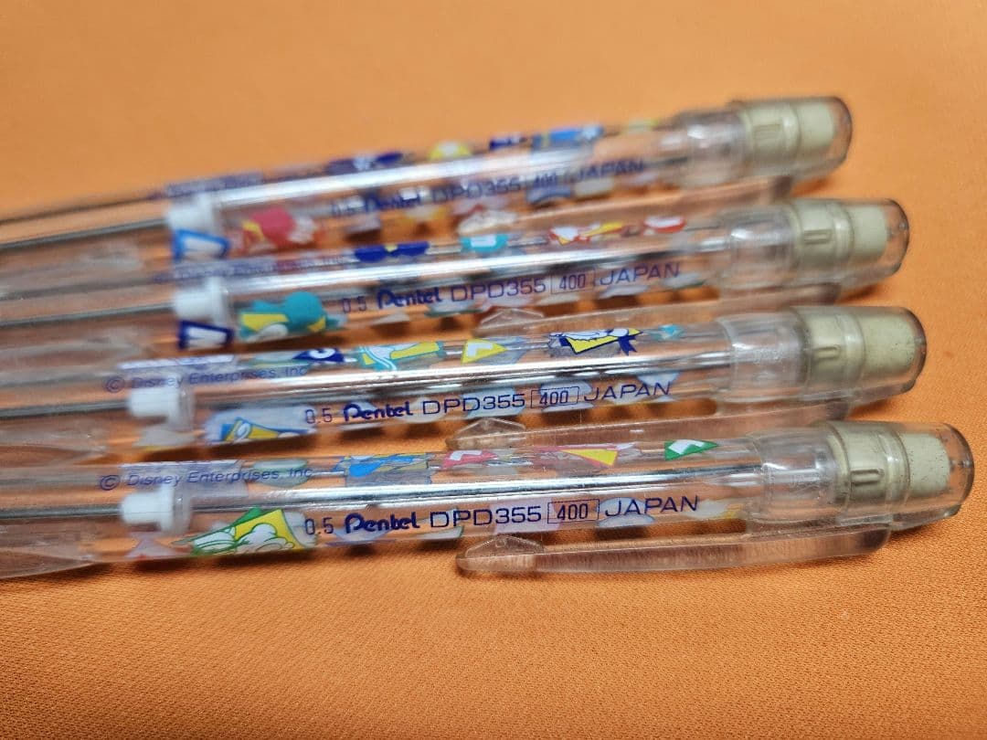 ぺんてる ディズニー シャーペン DPD355 サイドノック 廃盤 廃番