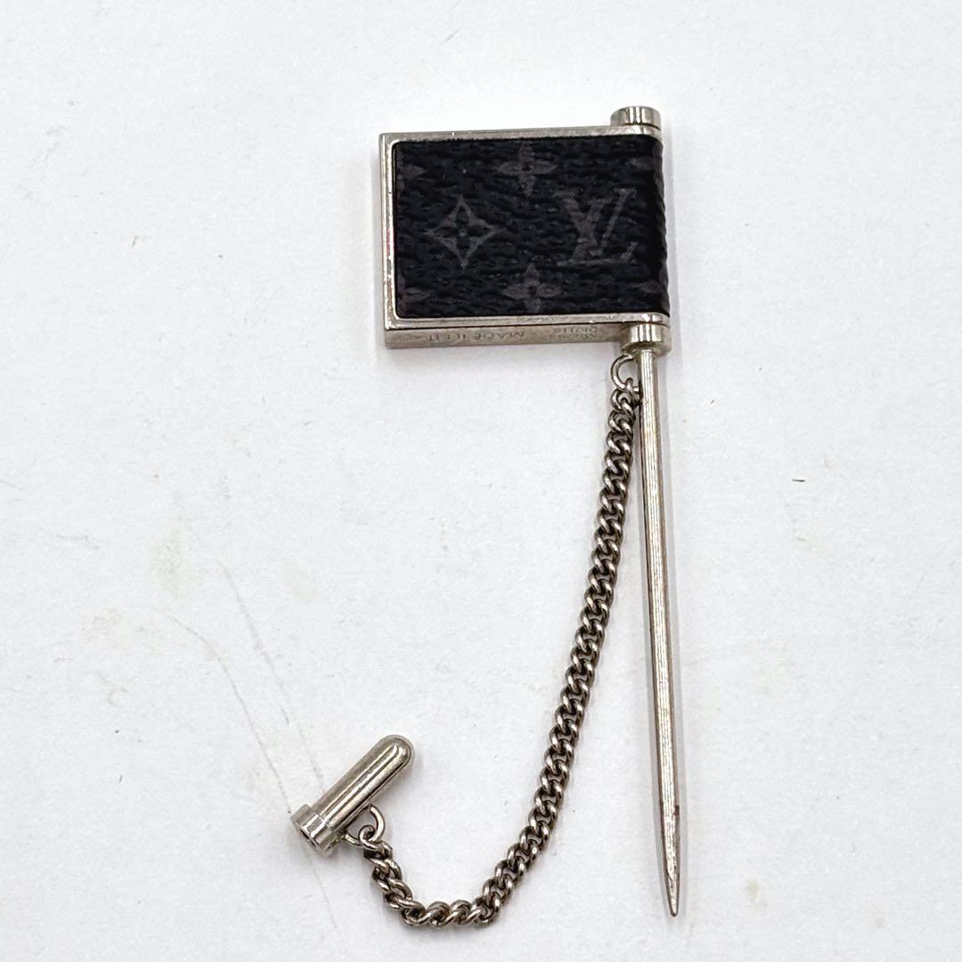 LOUIS VUITTON ピンブローチ M62887 モノグラム エクリプス
