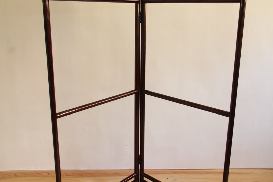 衣紋かけ　パーテーション　間仕切　鶴　古道具　古家具　アンティーク　ビンテージ