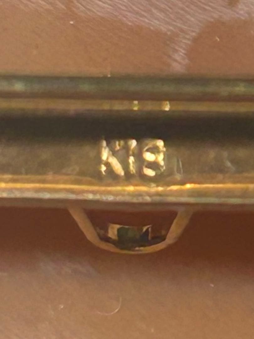 シェルカメオ K18 ブローチ ペンダントトップ