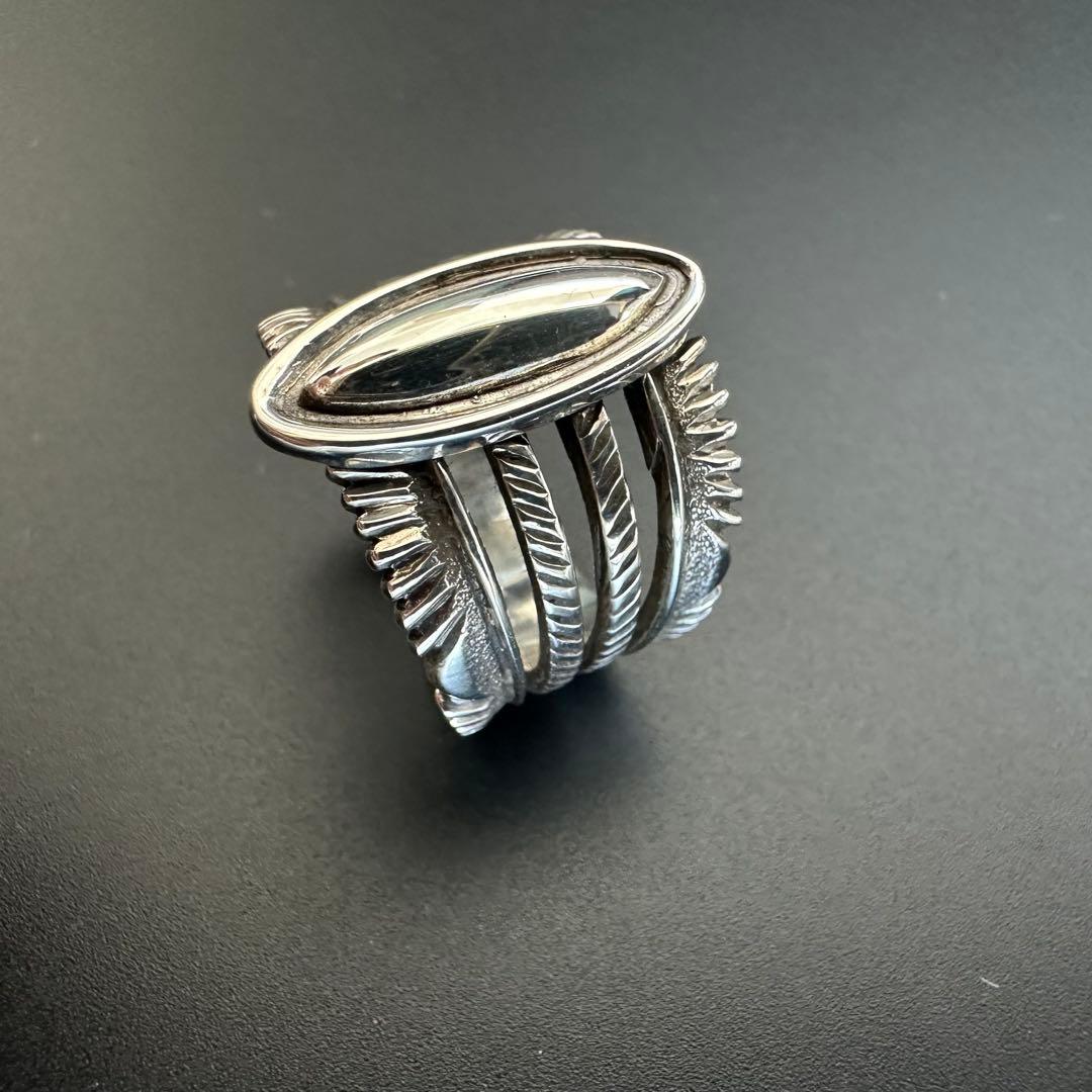 Navajo Ron Bedonie チゼルワーク リング 20号